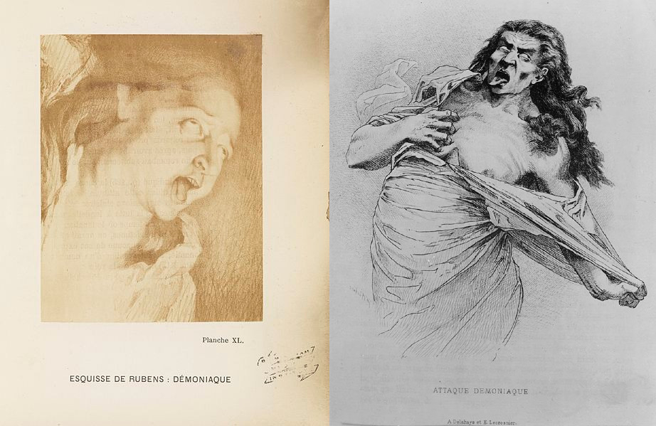 An illustration of a fit of Genevieve's (right) next to an illustration by Rubens
